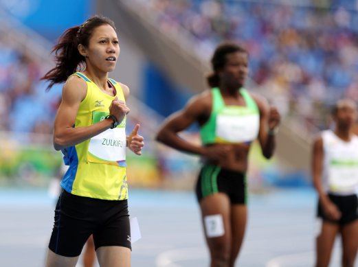 Zaidatul Husniah Zulkifli Olympics Zaidatul squeezes into next round of womens 100m New