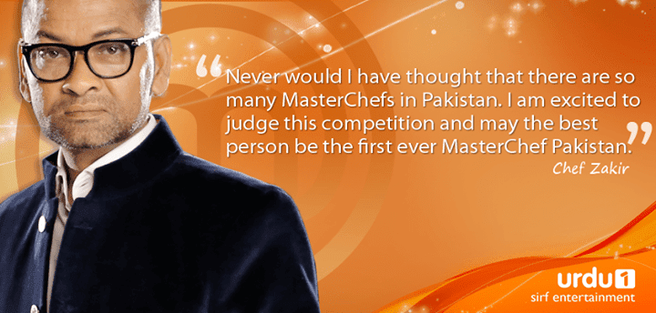Zakir Qureshi Master Chef Pakistan to start today Reviewitpk