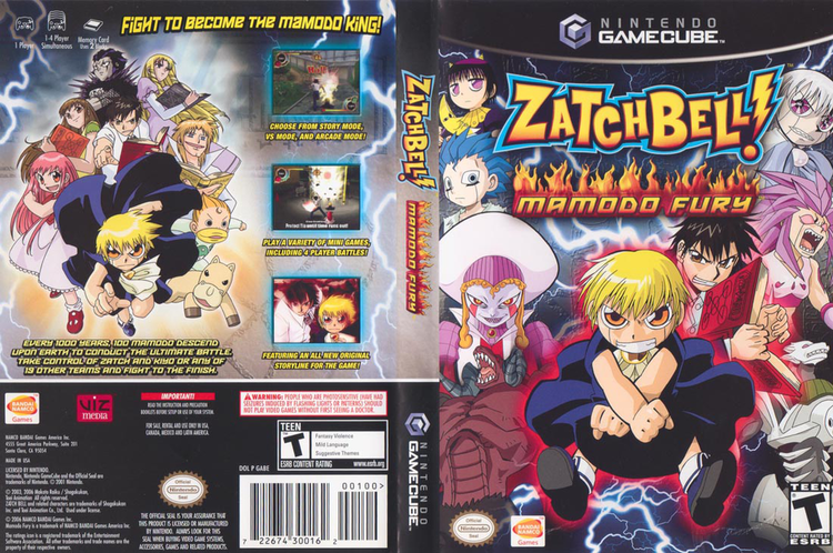 Zatch Bell! Mamodo Battles artgametdbcomwiicoverfullHQUSGABEAFpng