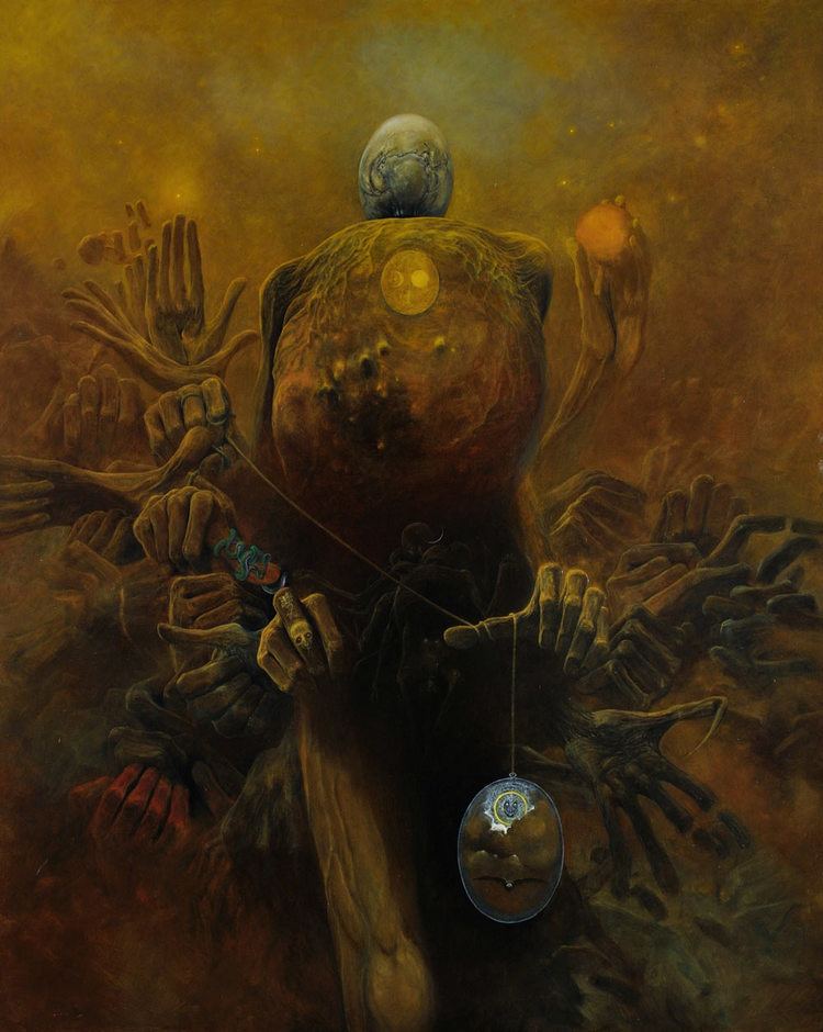 Painting of Zdzisław Beksiński.