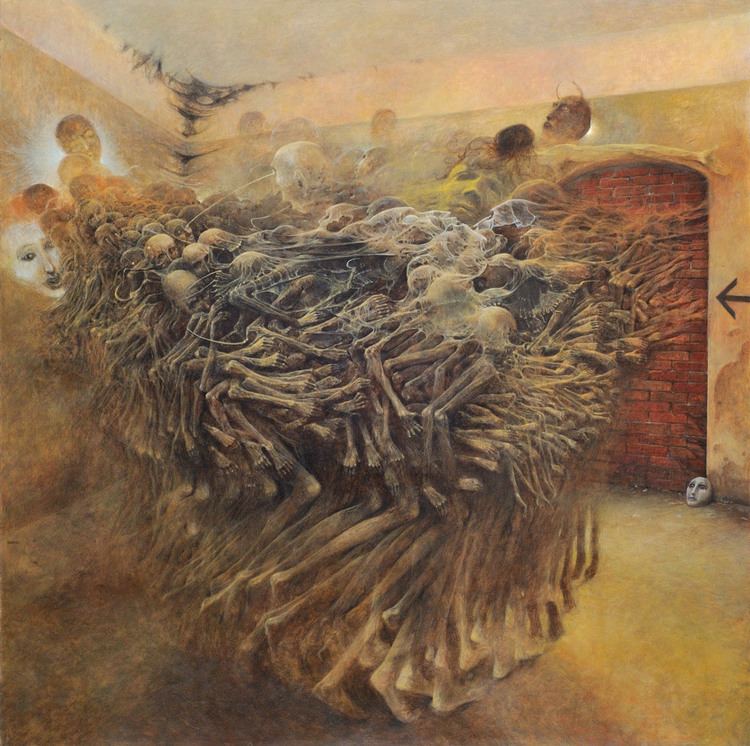 Painting of Zdzisław Beksiński.