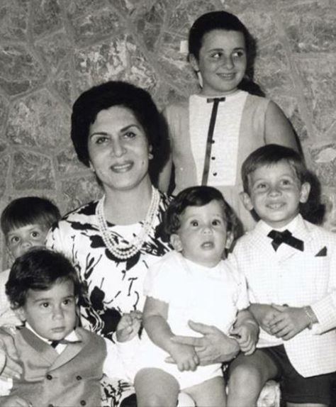 Zein Al-Sharaf Talal Queen Zein Al Sharaf of Jordan with her grandchildren Princess Alia