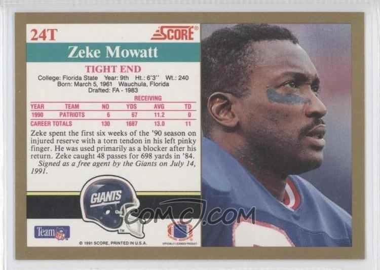 Zeke Mowatt 1991 Score Rookie amp Traded 24T Zeke Mowatt COMC Card