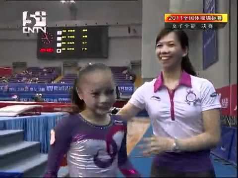 Zeng Siqi Zeng Siqi vault AA 3rd chinese national gymnastics 2011 YouTube