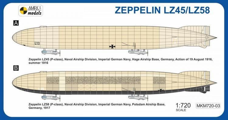 Zeppelin P Class Zeppelin Pclass LZ45LZ58 39Naval Raiders39 FindModelKitcom