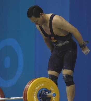 Zhan Xugang Zhan Xugang ends Olympic dream with no lift