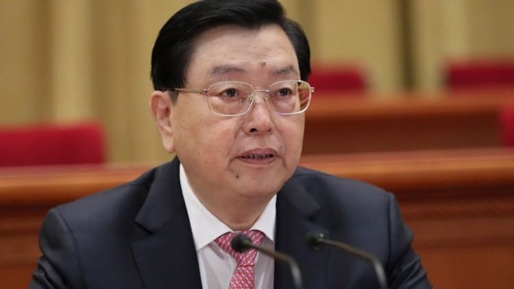 Zhang Dejiang Chinese state leader Zhang Dejiang announces Beijings plans to