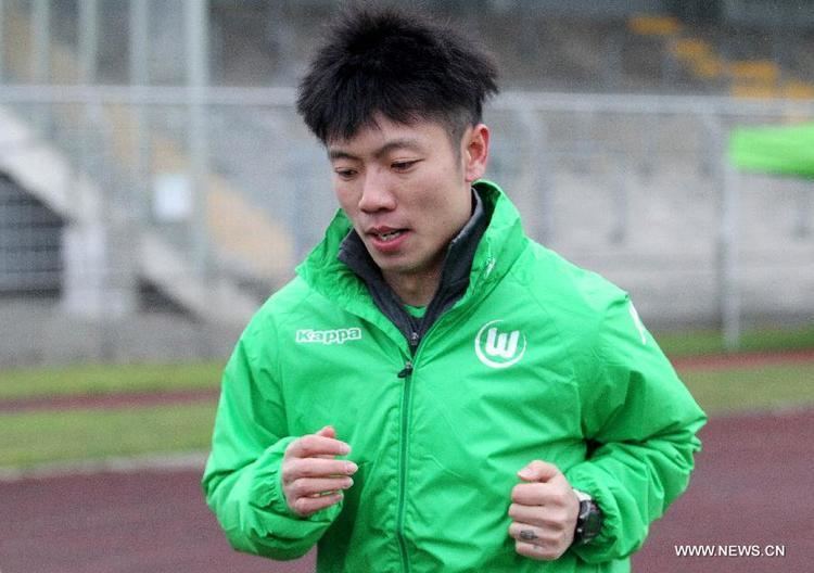 Zhang Xizhe Zhang Xizhe attends 1st training of Wolfsburg after winter