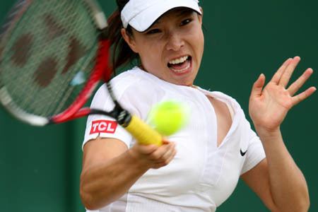 Zheng Jie Zheng Jie rush into Wimbledon quarterfinal chinaorgcn