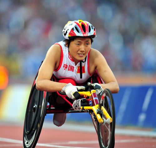 Zhou Hongzhuan China s Zhou Hongzhuan wins Womens 800m T53 gold Official