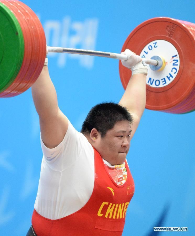 Zhou Lulu Asian Games Zhou Lulu wins women39s 75kg weightlifting