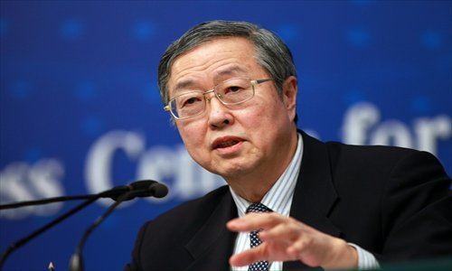 Zhou Xiaochuan Staying on Global Times
