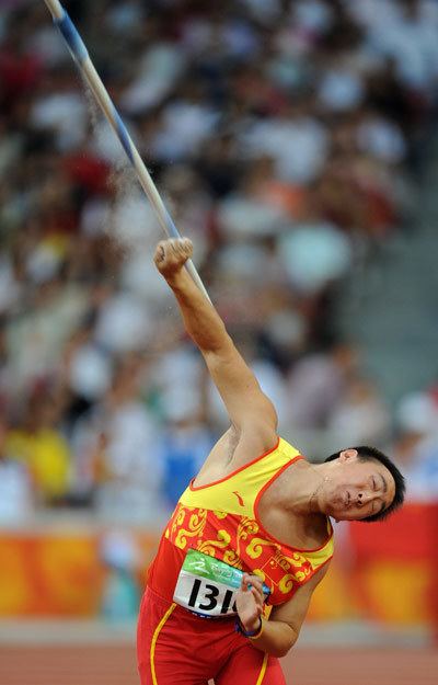 Zhu Pengkai Chinas Zhu Pengkai claims title of Mens Javelin Throw F1112