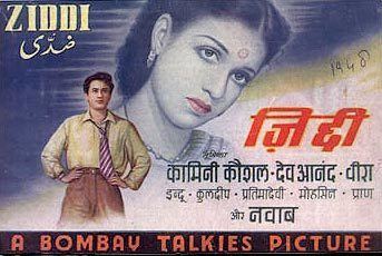 Ziddi (1948 film) movie poster