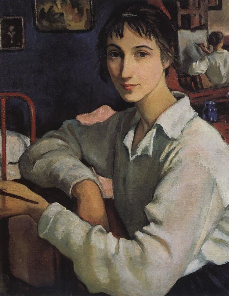 Zinaida Serebriakova Selfportrait in a white blouse Zinaida Serebriakova