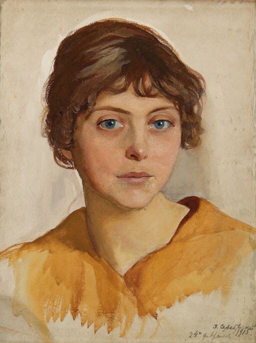 Zinaida Serebriakova Portrait of a young Woman Zinaida Serebriakova WikiArtorg