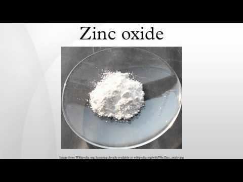 Zinc oxide Zinc oxide YouTube