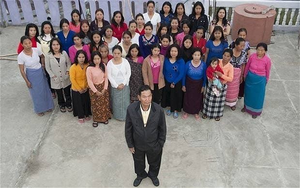 Ziona Indian man with 39 wives 94 children and 33 grandchildren