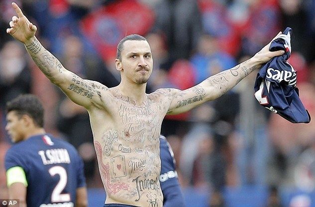 Zlatan Ibrahimović Zlatan Ibrahimovic tattooed names of 50 starving people on his body