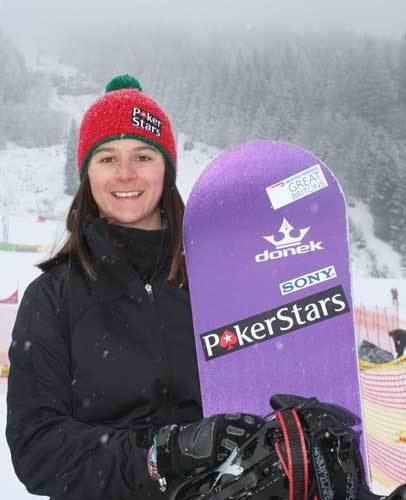 Zoe Gillings PokerStars Sponsor the British Snowboarder Zoe Gillings