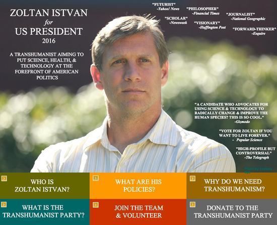 Zoltan Istvan Science 2016 Race now has Transhumanist and Cyber Party