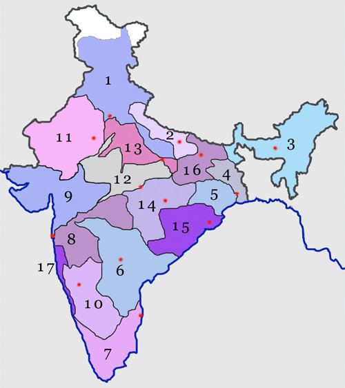 Zones and divisions of Indian Railways