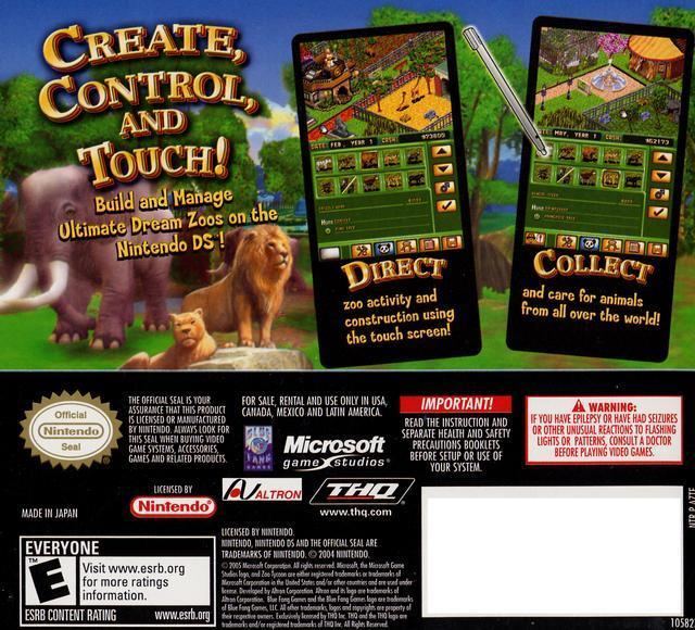 Zoo Tycoon DS Zoo Tycoon DS Box Shot for DS GameFAQs
