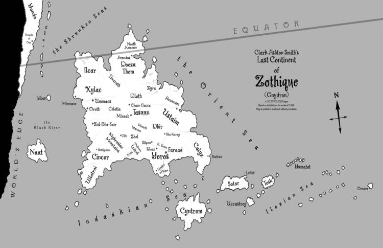 Zothique Zothique Map by George Hager