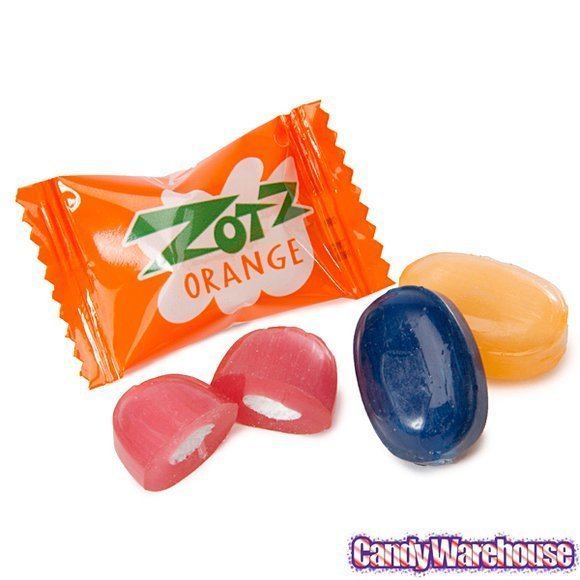 ZotZ (candy) Zotz Sour Candy Fizz Strings Blue Raspberry Orange Grape 48