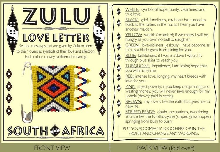 Zulu Love Letter Zulu Love Letter Wholesale Supplier Earth Africa Curio