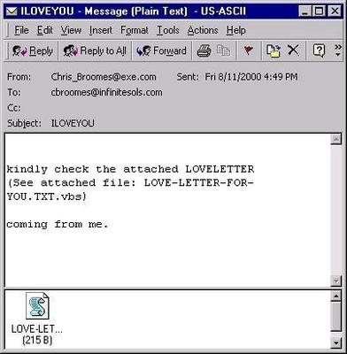 I LOVE YOU The most dangerous computer virus I LOVE YOU The most dangerous computer virus