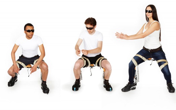The Chairless Chair and an invisible chair that you can wear The Chairless Chair and an invisible chair that you can wear